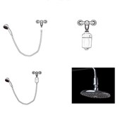 Shower Water ABS Kitchen Plating Tap Mirror Showe Faucet