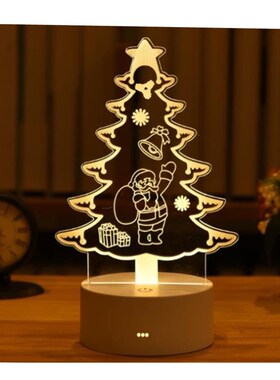 Christmas Decorations for Home Tree Elk Christmas 3D Acryli1