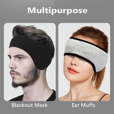 Adjustable Sleeping Mask Blackout Ear Muffs For Sleeping Rel