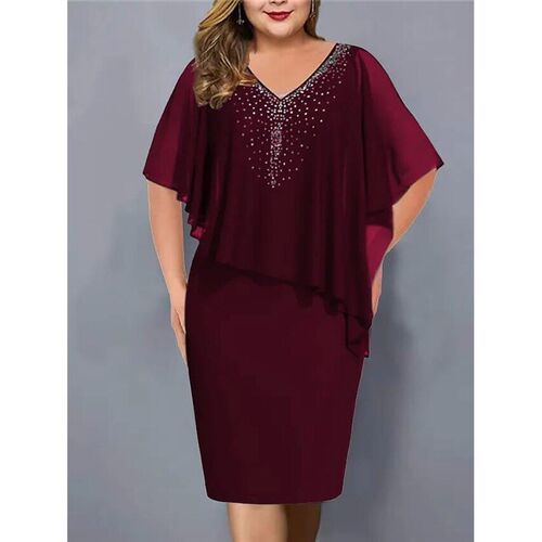 2024 New Elegant Summer Party Dress Rhinestone Decor Daily