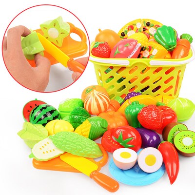 Children Simulation Kitchen Toys Set Pretend Play Fruit Vege