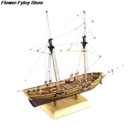 1:70 Port Wooden Sailing Boat Model DIY Kit Ship Assembly Cl