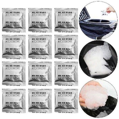 12Pcs Poo Powder Liquid Waste Gelling Deodorizing Powder