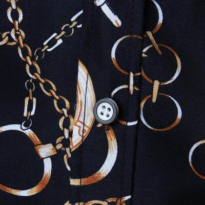 2022 Leopard Color Piece Men's Slim Shirt Autumn Casual