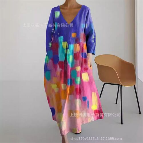 2025 Womens Loose Round Neck Fashion High-grade Long Sleeve
