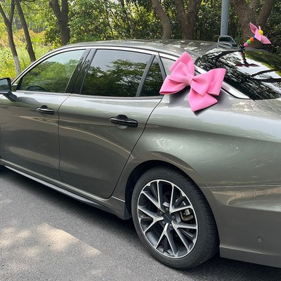 超大车尾蝴蝶结装饰挂件汽车尾部后备箱饰品车载玩偶摆件立体防水