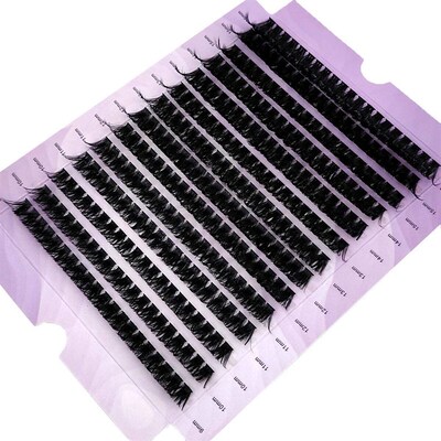 New 280Bundles 100D Cluster Eyelash Extension 9-16mm Natural