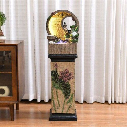New Chinese Style Round Small Water Curtain Wall Flowing