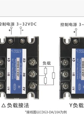 三相固态继电器100 JGX-3 032 38100Z直流控交流JGX-3 D8100SSR