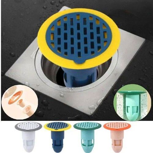 New Shower Floor Filter Cover Plug Trap Silicone Deodorant