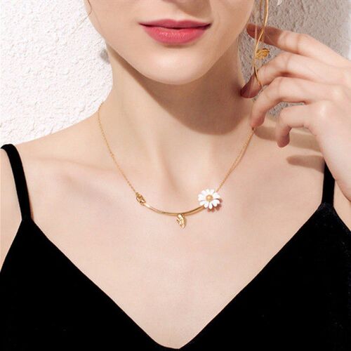 Korean Fashion Flowers Daisy Open Rings for Women Chic Tempe