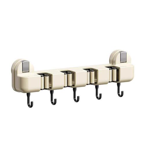Wall-mounted Mop Clip Suction Mop Rack Hook Home Storage She