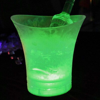 Champagne Beer Bucket 4 Color LED 5L Bars Night Party LED Li