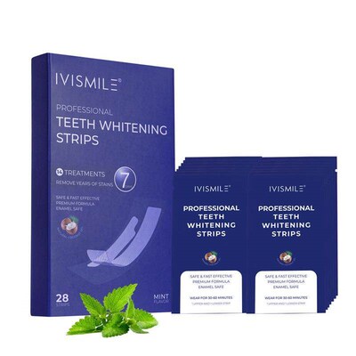 Natural Coconut Oil Sea Salt Tooth Whitening Strips Removing