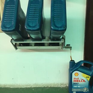 壁挂式不锈钢3孔集油器汽车保养剩余油料机油废油残余油收集架子