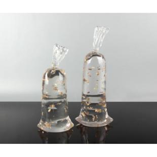 现代简约创意金箔水袋子样板房售楼处桌面茶几电视柜软装饰品摆件