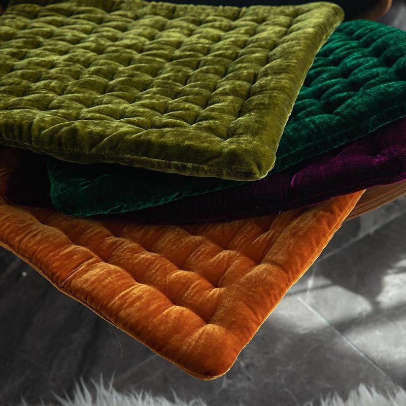 轻奢复古座椅垫久坐坐垫丝绒家用椅子沙发四季通用榻榻米方形屁垫,鲜花速递/花卉仿真/绿植园艺,割草机/草坪机,淘宝优惠券,粉丝福利购,淘宝优惠卷