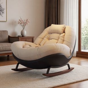 单人摇摇椅躺椅成人可睡觉家用休闲懒人沙发椅小户型客厅阳台摇椅