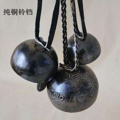 复古古风驼铃铜铃铛冥想手摇铃创意门铃门挂空灵禅修东巴铃隔山铃