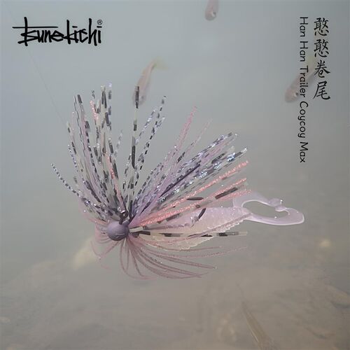 常吉路亚饵憨憨卷尾精细jig拖尾大扰流双卷尾软饵黑坑野钓鲈鱼