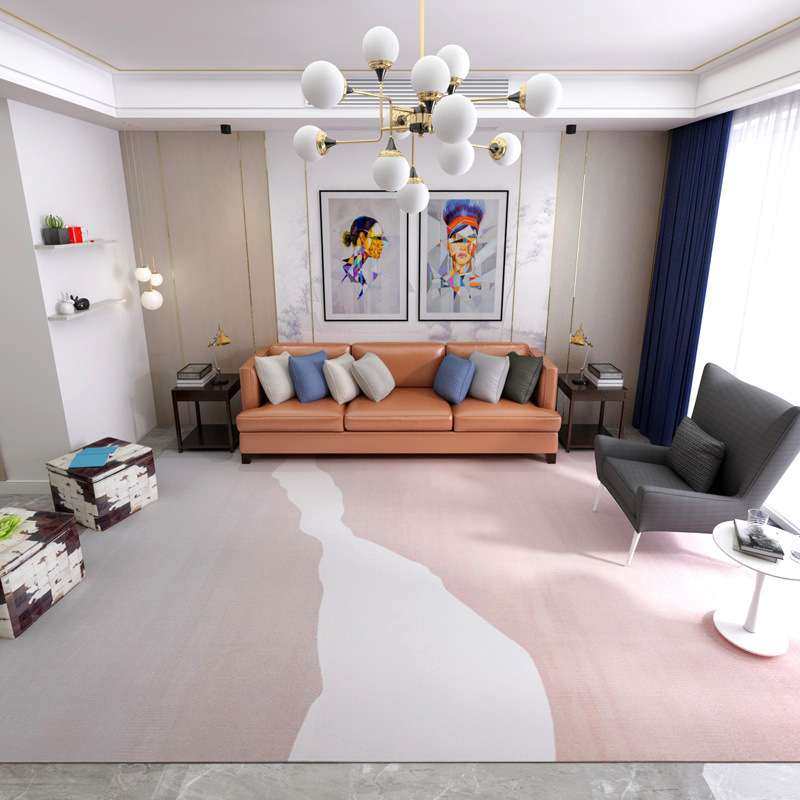 现代简约几何条纹粉色地毯客厅茶几卧室床前边地垫少女风网红满铺,3C数码配件,其它配件,淘宝优惠券,粉丝福利购,淘宝优惠卷