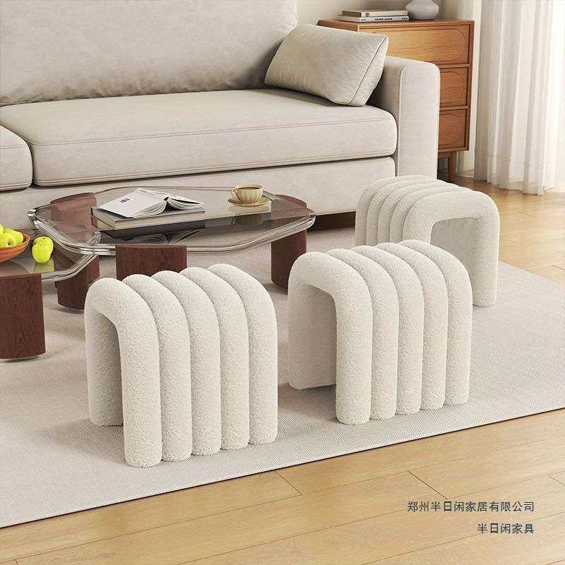 艺术感椅子创意梳妆女生凳子奶油化妆轻奢网红家用简约长条椅子,3C数码配件,其它配件,淘宝优惠券,粉丝福利购,淘宝优惠卷