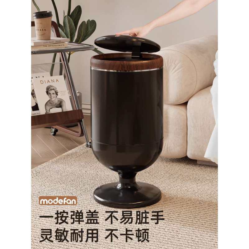 垃圾桶客厅卫生间家用厨房带盖可移动式大号带轮子高颜值收纳纸篓