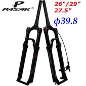 山地车前叉避震前叉26寸27.5寸29寸1 2椎管39.8气叉肩控线控