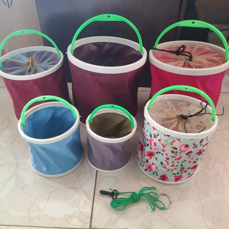 折叠打水桶收纳桶钓鱼桶帆布装鱼洗车桶带绳子钓鱼桶,户外/登山/野营/旅行用品,其他垂钓用品,淘宝优惠券,粉丝福利购,淘宝优惠卷