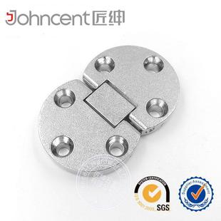 厂家供应一字合页圆形翻板合页椭圆形合金合页折叠桌半圆合页