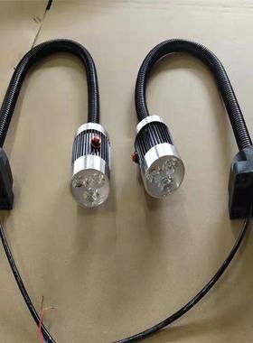 机床长臂工作灯防油防水LED黑色鹅颈24V220V磁铁工业设备照明台灯