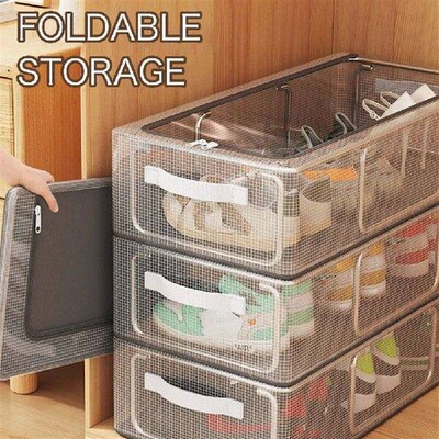 PVC Shoes Box Thick Large Capacity Shoe Holders For Bedroom