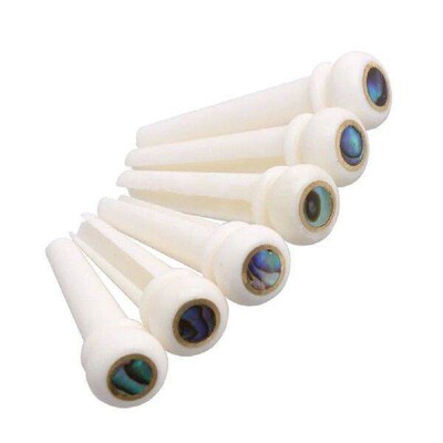 6 Pcs Bass Guitar String Nails Guitars Acoustic Bridge Pins