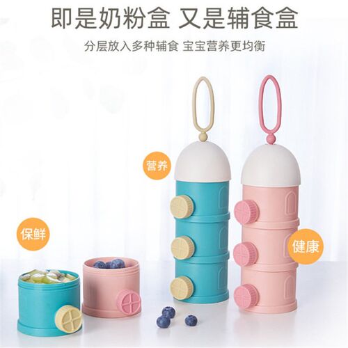 Milk Powder Box Side Opening Large Capacity Baby Food Cartoo
