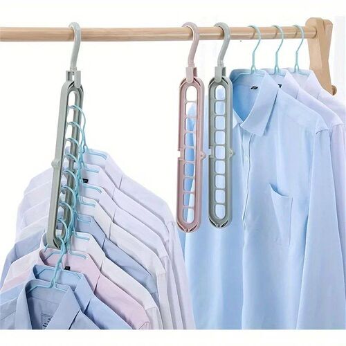 5PCS Multi-functional Nine-hole Coat Rack Household Storage