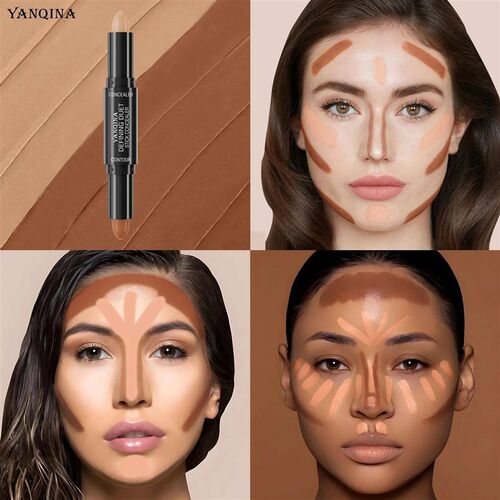 Contour  Duo, Double-Ended Highlight and Shadow Cream, Water