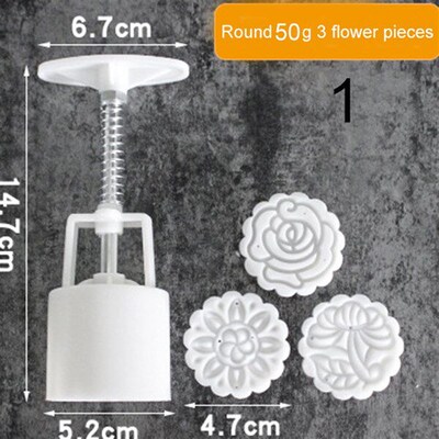 Stocked Square/Round Mooncake Mold Hand Pressure Maker Mould