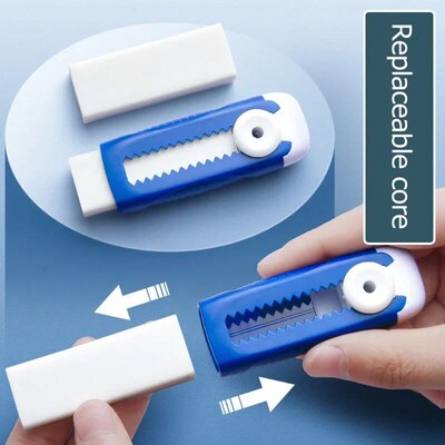 Push Pull Eraser Penil Erasers Students Writing Tool Portabl