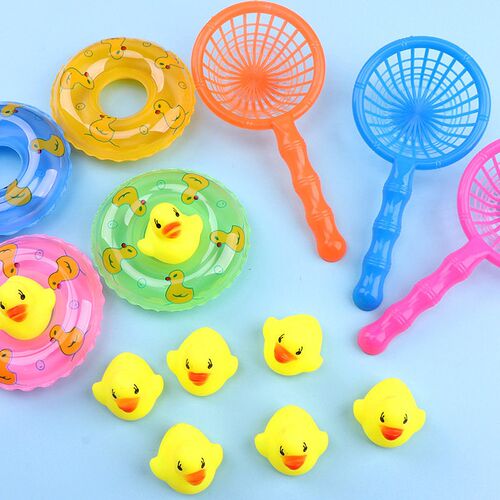 5Pcs/Set Kids Floating Bath Toys Mini Swimming Rings Rubber