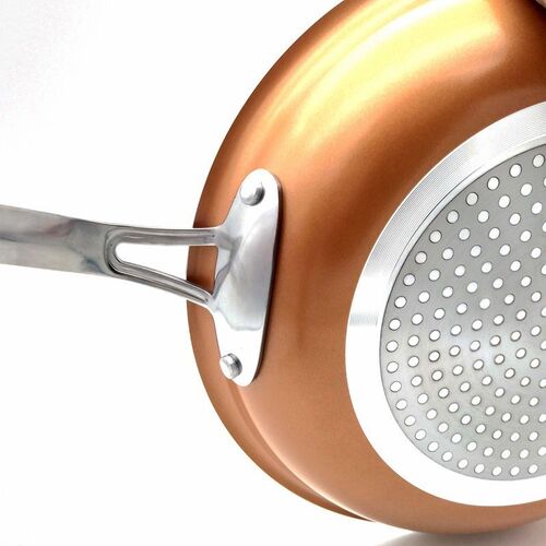 8/10/12 Inch non-stick Skillet Copper Frying Pan With Cerami