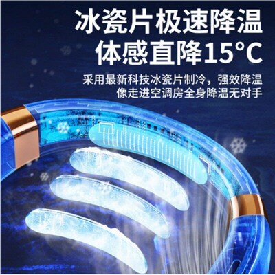 Neck Fan Lazy Portable Portable Small Ear Neck Bladeless Tur