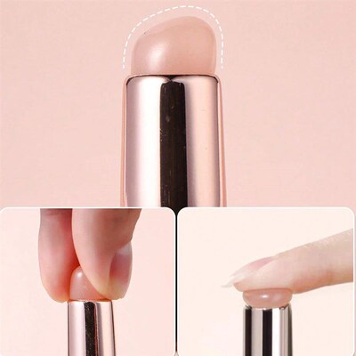 Nail Art Silicone Brush Reusable Mirror Powder Pigment Apply