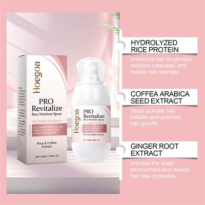 Hoegoa Rice Nourishing and Moisturizing Hair Spray for Soft