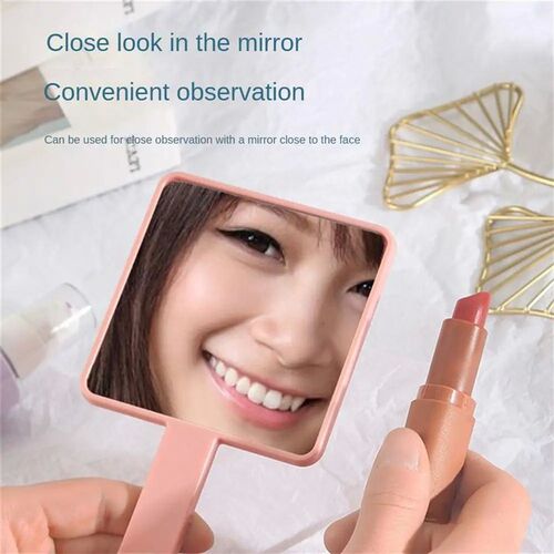 Eyelash Extension Handheld Makeup Mirror Square Makeup Vanit