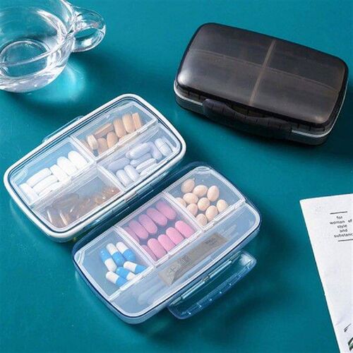 1pc Large Pill Box 7 Days Pill Vitamin Organizer Case