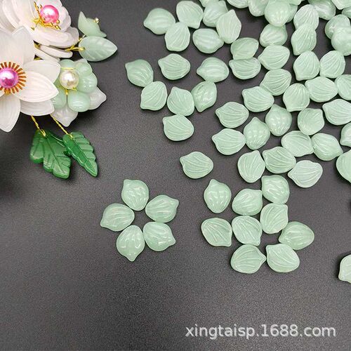 100 from the batch of natural color jade glaze petals  antiq