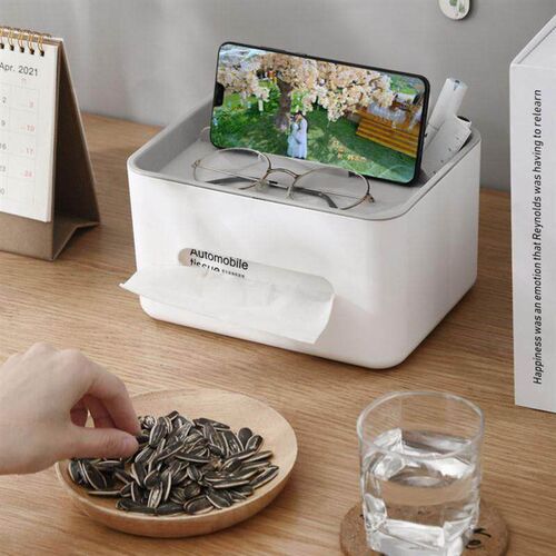 Tissue Storage Box Napkin Holder Living Room Organizer Box