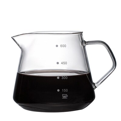 Glass Hand-brewed ffee Pot Set ffee Filter Cup Sharing Pot B