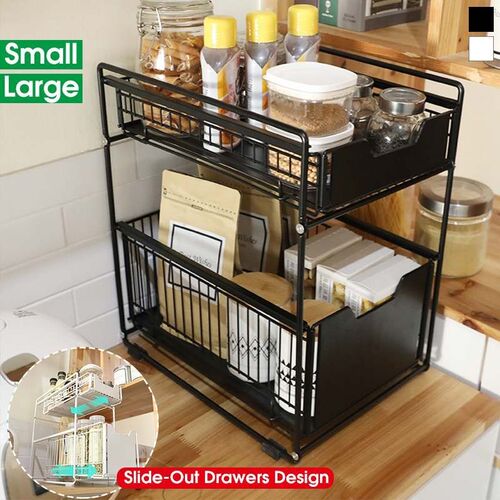 Bathroom Storage Rack Double Layer Floor Type Home Storge C