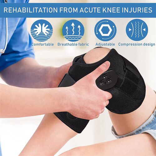 Hinged Knee Brace Adjustable Knee Support with Side Stabiliz